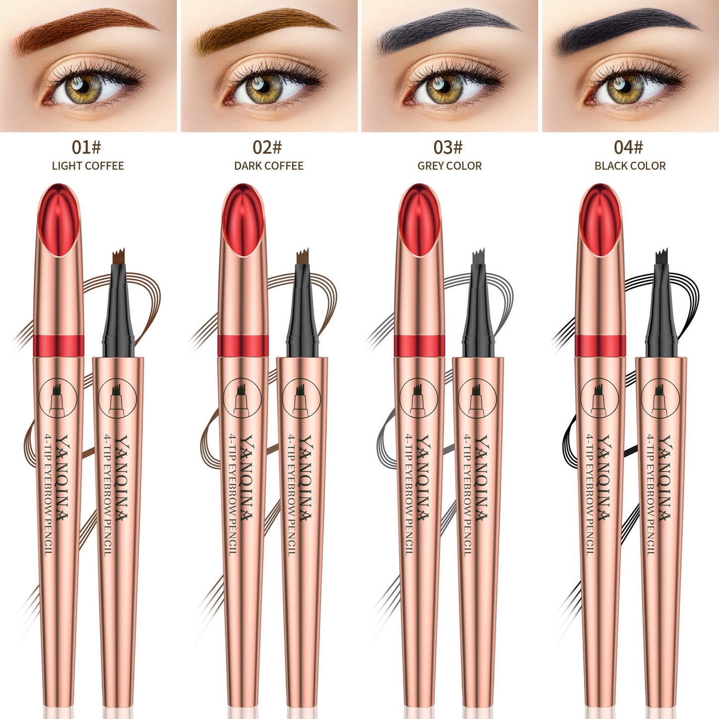 Yanqina Liquid eyebrow pencil cross-border makeup